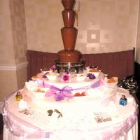 chocolate fountain - wedding fayre