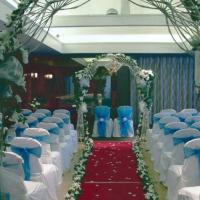 forest at dorridge blue chair covers wedding arches