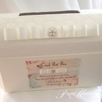 Shabby Rose Wedding Card Post Box