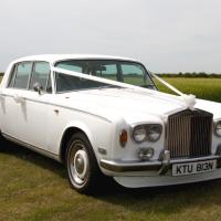 Rolls Royce Silver Shadow White Car Hire Stratford upon Avon Warwickshire