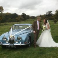 Florence, our classic S-Type Grooms on Time bridal car