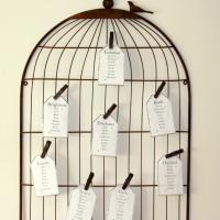 birdcage vintage table plan