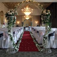 walton hall at stratford wedding arch