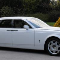 white rolls royce phantom wedding car hire birmingham