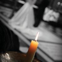 wedding ceremony by candlelight