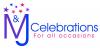 m and j celebrations logo
