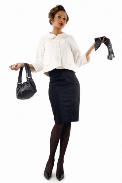 woman holding a handbag